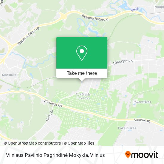 Vilniaus Pavilnio Pagrindinė Mokykla map