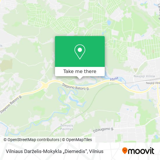 Vilniaus Darželis-Mokykla „Diemedis“ map