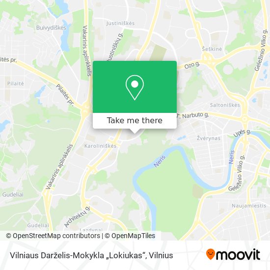 Vilniaus Darželis-Mokykla „Lokiukas“ map