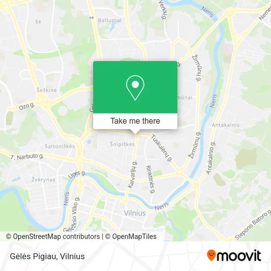 Карта Gėlės Pigiau