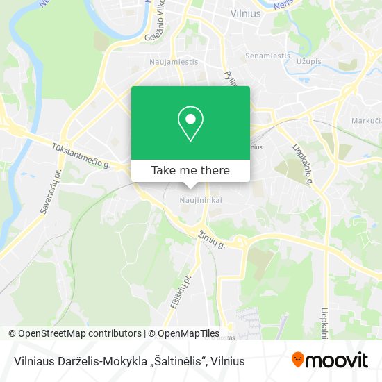 Карта Vilniaus Darželis-Mokykla „Šaltinėlis“
