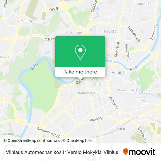 Карта Vilniaus Automechanikos Ir Verslo Mokykla
