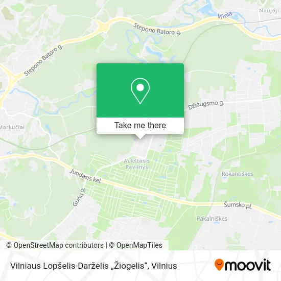 Карта Vilniaus Lopšelis-Darželis „Žiogelis“