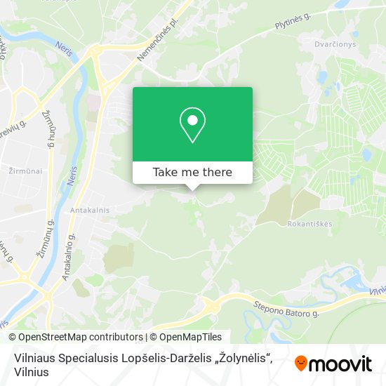 Карта Vilniaus Specialusis Lopšelis-Darželis „Žolynėlis“