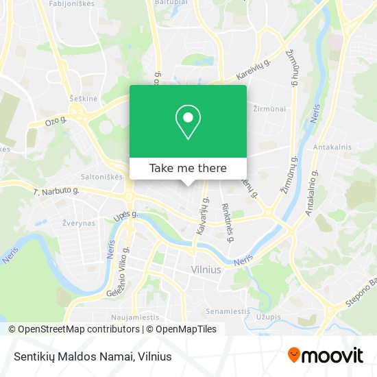 Sentikių Maldos Namai map
