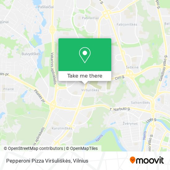 Pepperoni Pizza Viršuliškės map