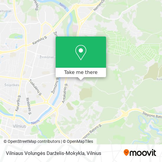 Vilniaus Volungės Darželis-Mokykla map