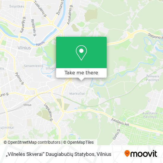 „Vilnelės Skverai“ Daugiabučių Statybos map