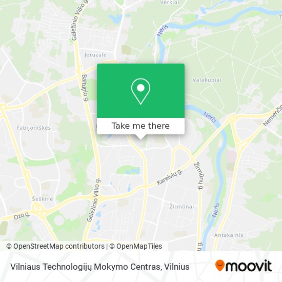 Карта Vilniaus Technologijų Mokymo Centras