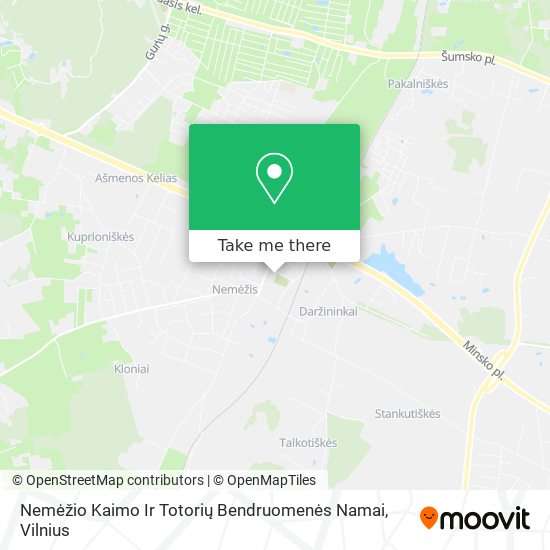 Nemėžio Kaimo Ir Totorių Bendruomenės Namai map