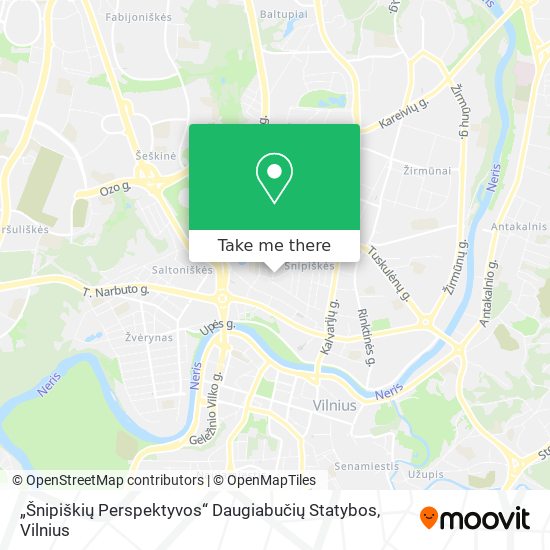 „Šnipiškių Perspektyvos“ Daugiabučių Statybos map