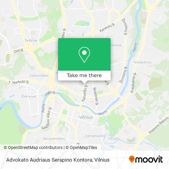 Advokato Audriaus Serapino Kontora map