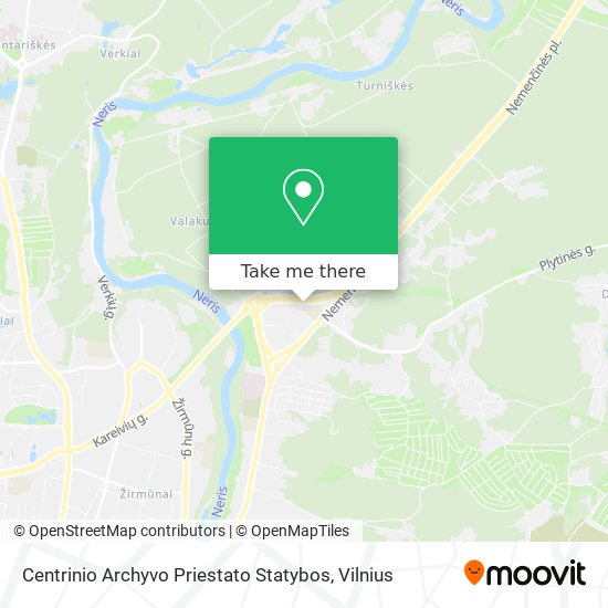 Centrinio Archyvo Priestato Statybos map