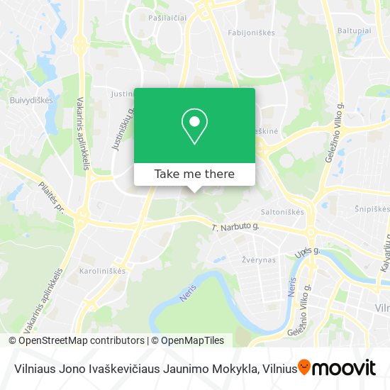 Vilniaus Jono Ivaškevičiaus Jaunimo Mokykla map