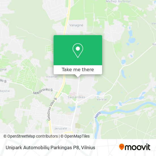 Unipark Automobilių Parkingas P8 map