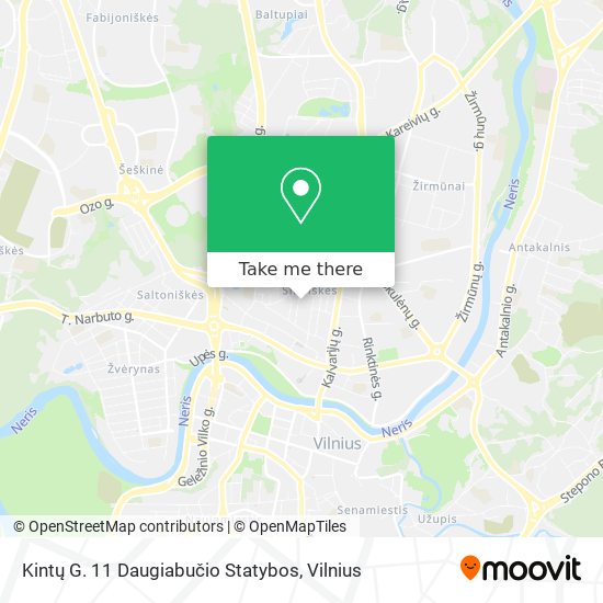 Kintų G. 11 Daugiabučio Statybos map