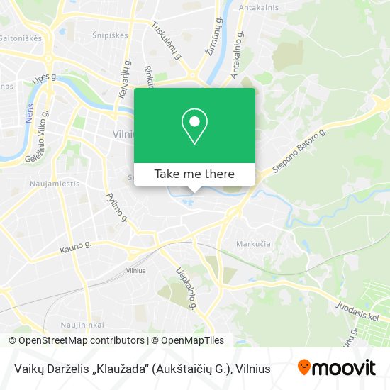 Vaikų Darželis „Klaužada“ (Aukštaičių G.) map