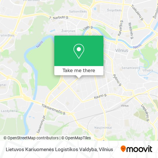 Карта Lietuvos Kariuomenės Logistikos Valdyba