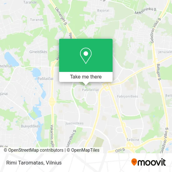 Карта Rimi Taromatas