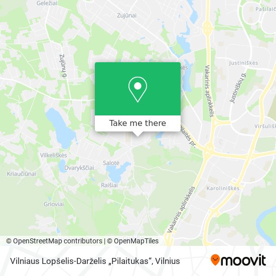 Vilniaus Lopšelis-Darželis „Pilaitukas“ map