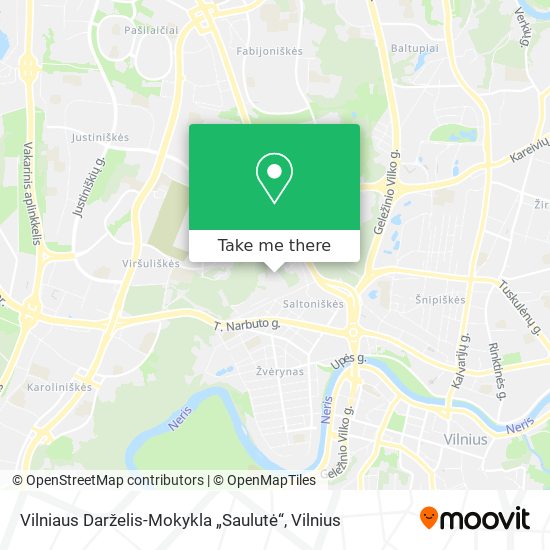Vilniaus Darželis-Mokykla „Saulutė“ map