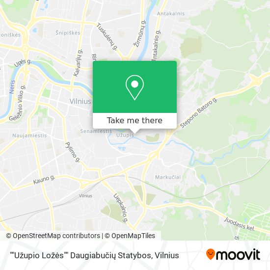 ""Užupio Ložės"" Daugiabučių Statybos map