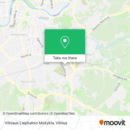 Карта Vilniaus Liepkalnio Mokykla