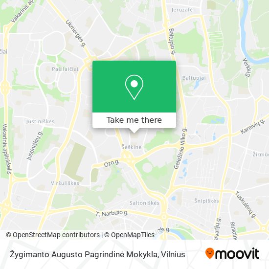 Žygimanto Augusto Pagrindinė Mokykla map
