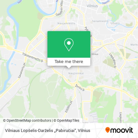Vilniaus Lopšelis-Darželis „Pabiručiai“ map