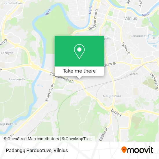 Карта Padangų Parduotuvė