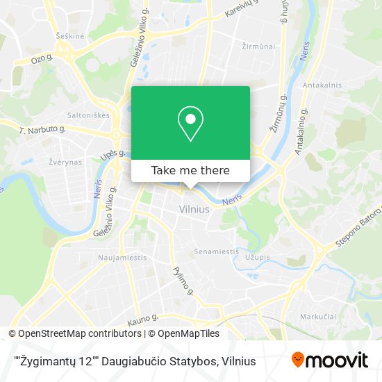 ""Žygimantų 12"" Daugiabučio Statybos map