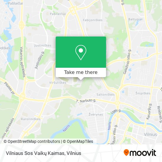 Vilniaus Sos Vaikų Kaimas map
