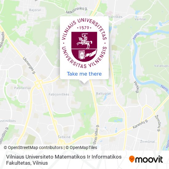Vilniaus Universiteto Matematikos Ir Informatikos Fakultetas map