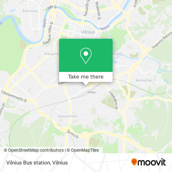 Карта Vilnius Bus station