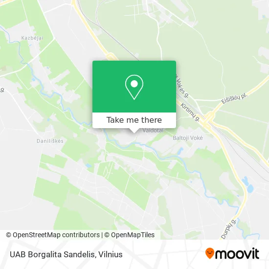 Карта UAB Borgalita Sandelis
