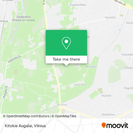 Карта Kitokie Augalai