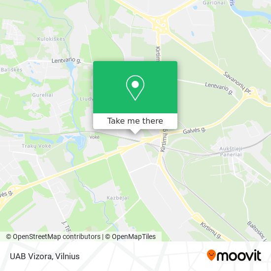 UAB Vizora map