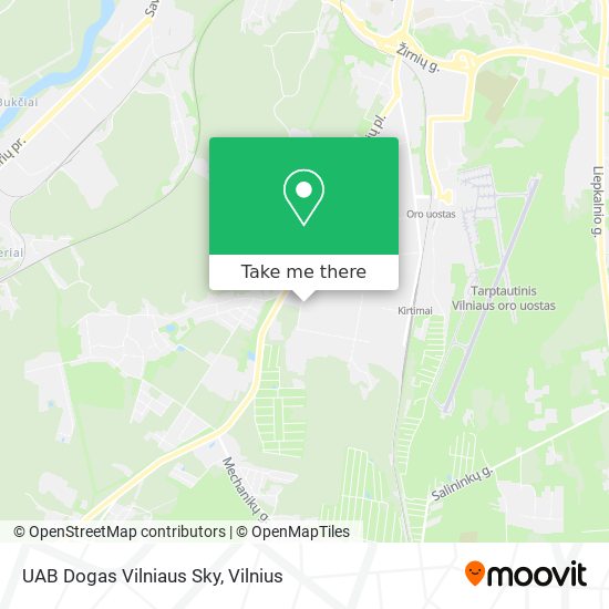 Карта UAB Dogas Vilniaus Sky