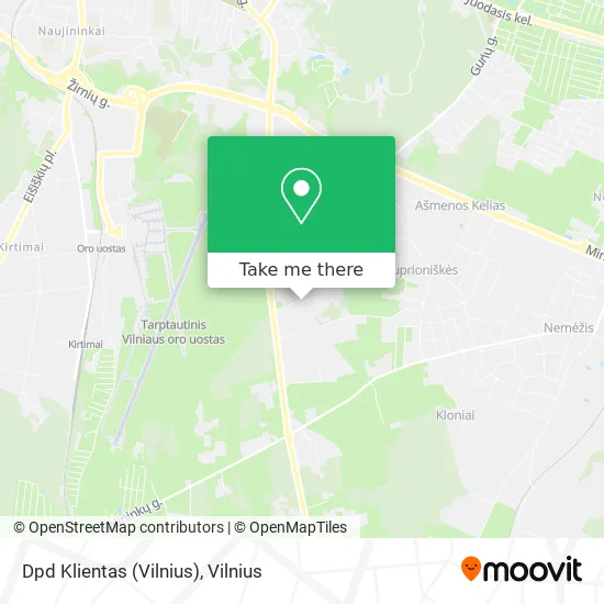 Карта Dpd Klientas (Vilnius)