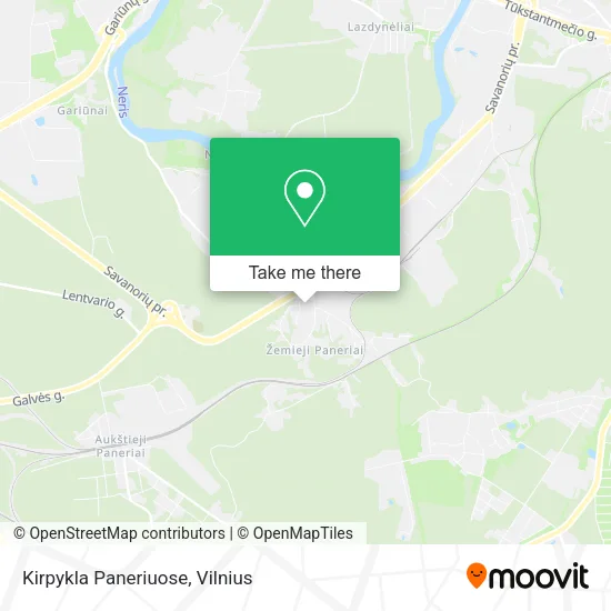 Карта Kirpykla Paneriuose