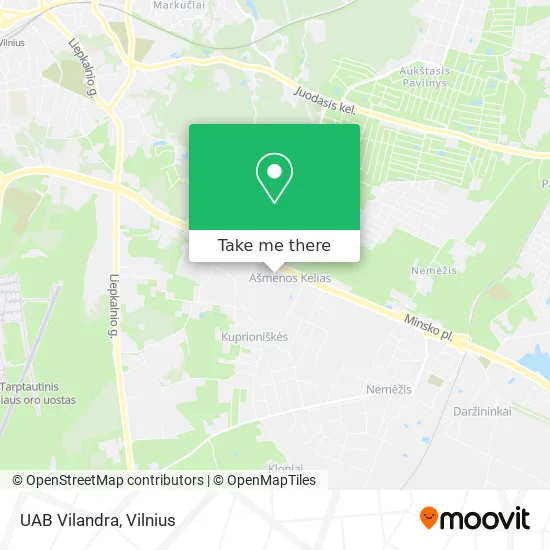 Карта UAB Vilandra