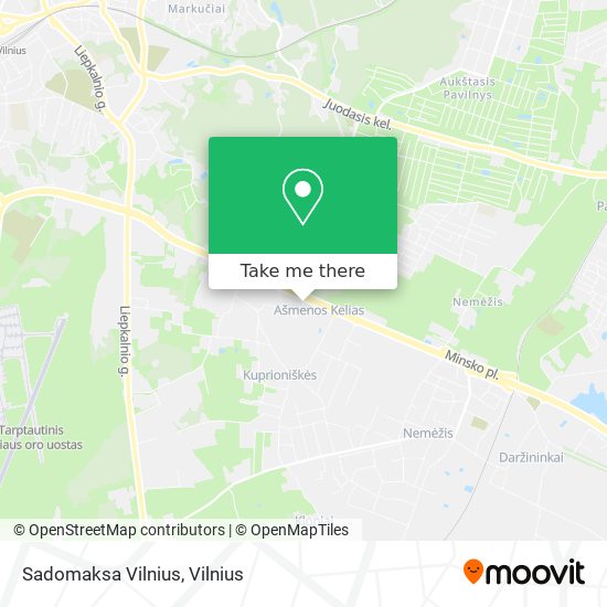 Sadomaksa Vilnius map