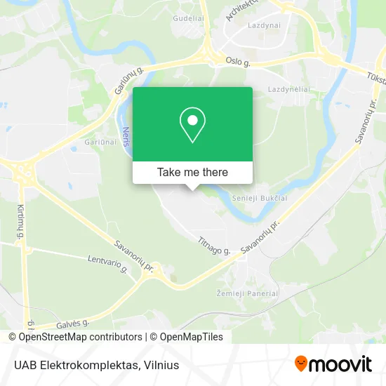 Карта UAB Elektrokomplektas