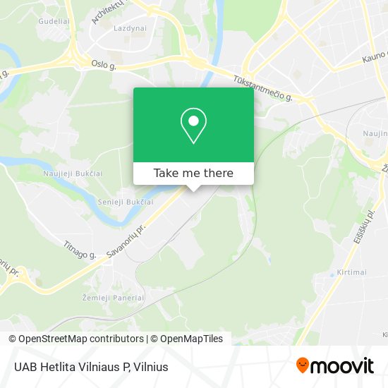 UAB Hetlita Vilniaus P map