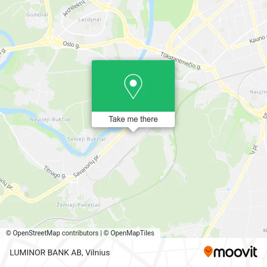 Карта LUMINOR BANK AB