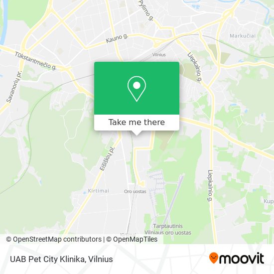 UAB Pet City Klinika map