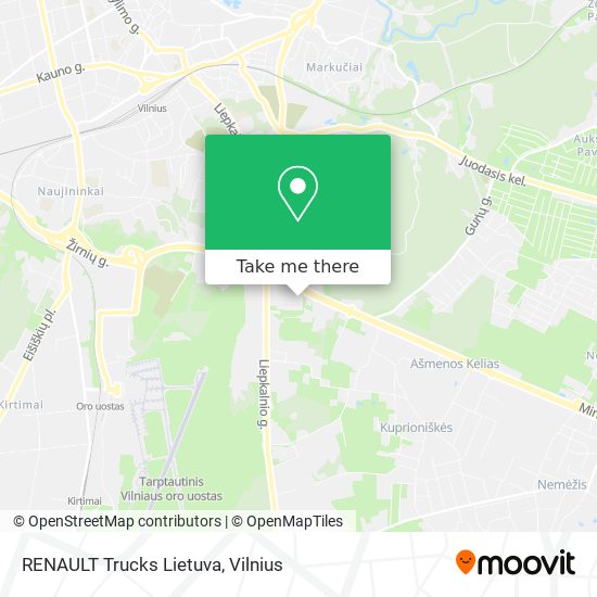 RENAULT Trucks Lietuva map