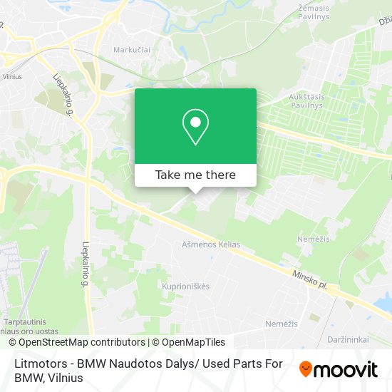 Litmotors - BMW Naudotos Dalys/ Used Parts For BMW map