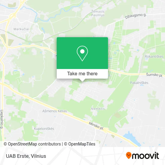 Карта UAB Erste