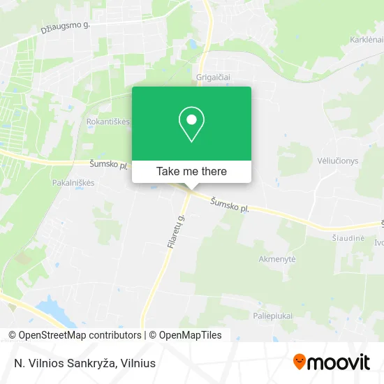 Карта N. Vilnios Sankryža